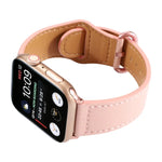 Dây đồng hồ da thật màu trơn, Dành cho Apple Watch Series 7 41mm / 6 & SE & 5 & 4 40mm / 3 & 2 & 1 38mm, Dành cho Apple Watch Series 7 45mm / 6 & SE & 5 & 4 44mm / 3 & 2 & 1 42mm