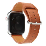 Dây đồng hồ da thật màu trơn, Dành cho Apple Watch Series 7 41mm / 6 & SE & 5 & 4 40mm / 3 & 2 & 1 38mm, Dành cho Apple Watch Series 7 45mm / 6 & SE & 5 & 4 44mm / 3 & 2 & 1 42mm