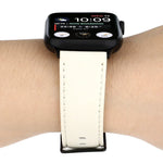 Cowhide Texture Leather Watchband, For Apple Watch Series 8&7 41mm / SE 2&6&SE&5&4 40mm / 3&2&1 38mm, For Apple Watch Series 7 45mm / 6 & SE & 5 & 4 44mm / 3 & 2 & 1 42mm, For Apple Watch Series 7 41mm / 6 & SE & 5 & 4 40mm / 3 & 2 & 1 38mm            ...