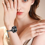 Dây đồng hồ kim loại đính toàn bộ kim cương Crown, Dành cho Apple Watch Series 8&7 45mm / SE 2&6&SE&5&4 44mm, Dành cho Apple Watch Series 8&7 41mm / SE 2&6&SE&5&4 40mm
