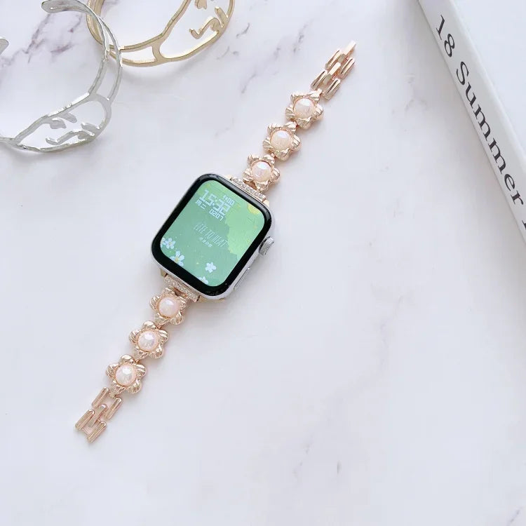Dây đồng hồ vòng tay kim loại, Dành cho Apple Watch Series 8&7 45mm / SE 2&6&SE&5&4 44mm, Dành cho Apple Watch Series 8&7 41mm / SE 2&6&SE&5&4 40mm