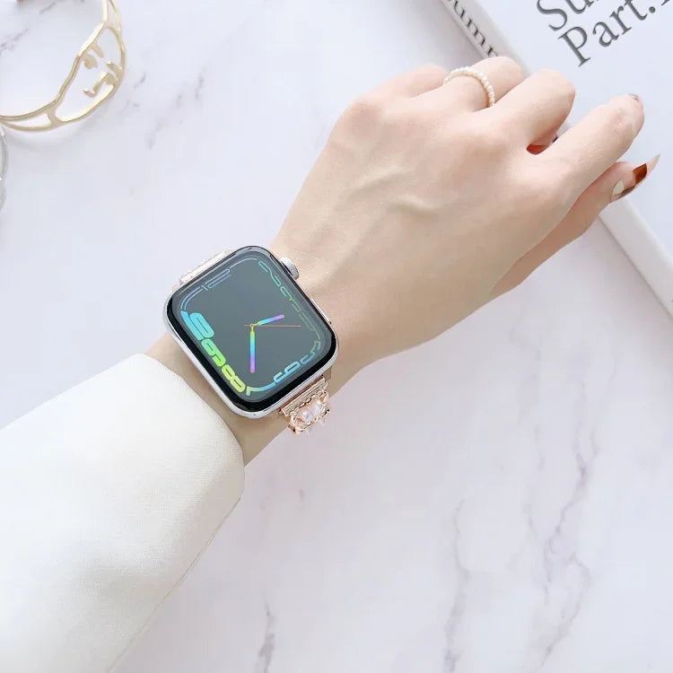 Dây đồng hồ vòng tay kim loại, Dành cho Apple Watch Series 8&7 45mm / SE 2&6&SE&5&4 44mm, Dành cho Apple Watch Series 8&7 41mm / SE 2&6&SE&5&4 40mm
