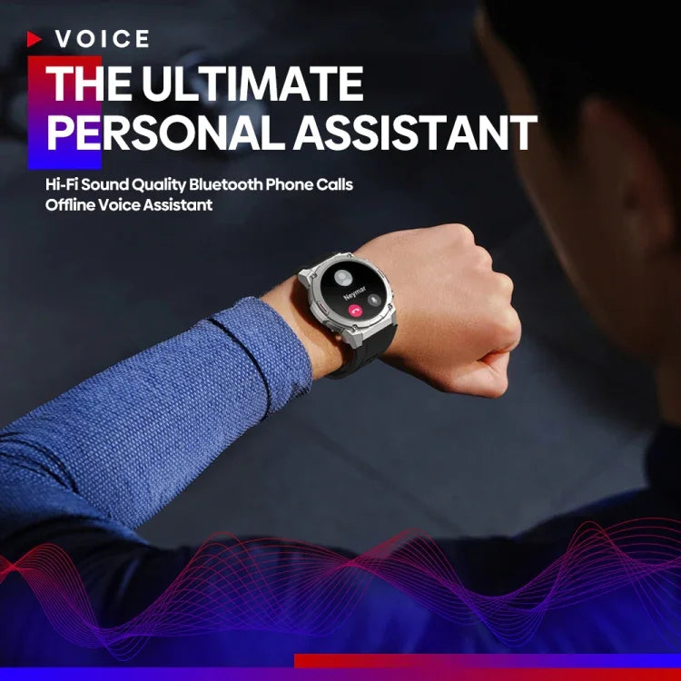 Đồng hồ thông minh Zeblaze Vibe 7 Pro màn hình tròn HD 1.43 inch Hỗ trợ gọi thoại / theo dõi sức khỏe, Vibe 7 Pro (Đen), Vibe 7 Pro (Đen Bạc)