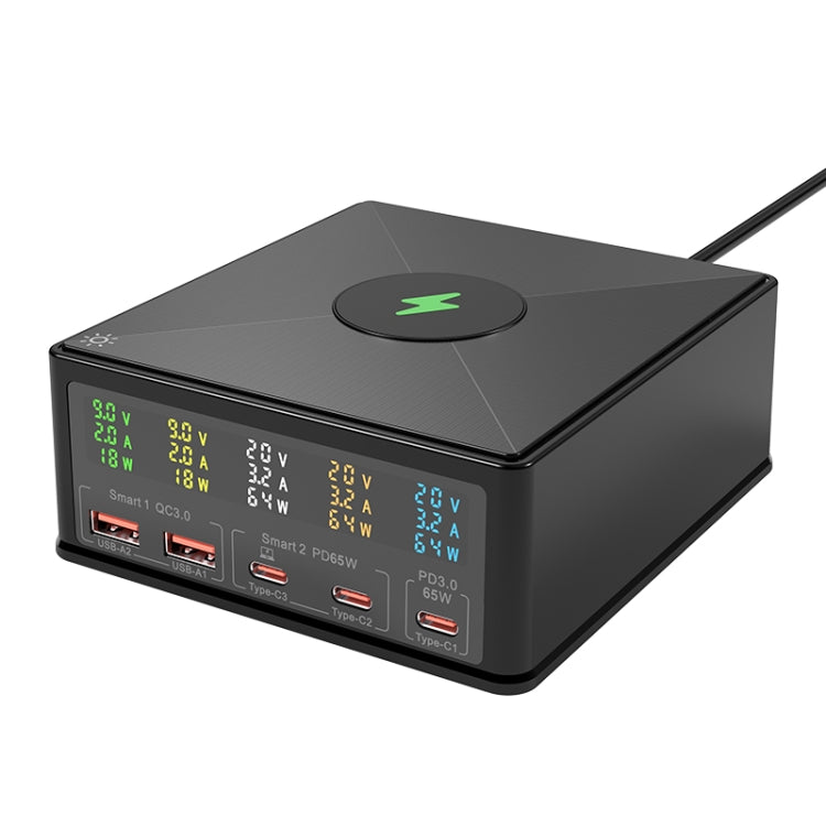 Bộ sạc đa cổng 868H 6 trong 1 160W 3 PD Type-C + 2 QC3.0 USB, 868H