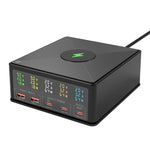 Bộ sạc đa cổng 868H 6 trong 1 160W 3 PD Type-C + 2 QC3.0 USB, 868H