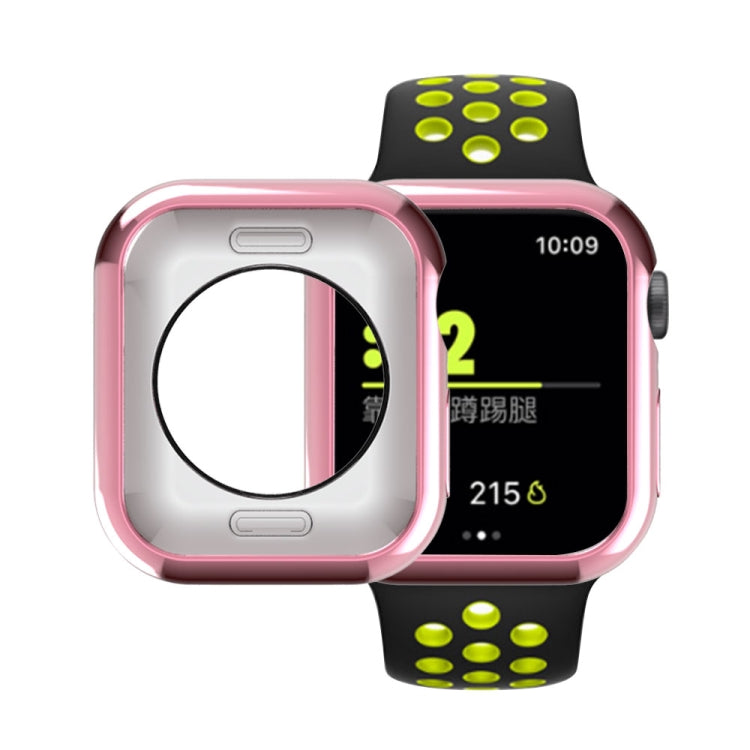 Ốp bảo vệ TPU mạ phủ lỗ tròn rỗng, dành cho Apple Watch Series 3 & 2 & 1 38mm, dành cho Apple Watch Series 6 / 5 / 4 / SE 2025 / 2023 / 2022 44mm