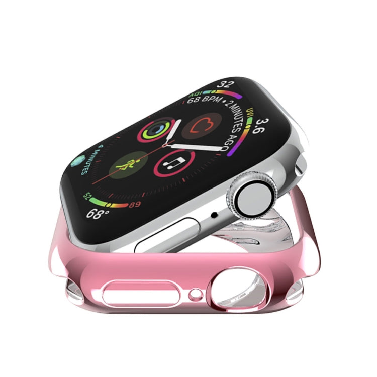 Ốp bảo vệ TPU mạ phủ lỗ tròn rỗng, dành cho Apple Watch Series 3 & 2 & 1 38mm, dành cho Apple Watch Series 6 / 5 / 4 / SE 2025 / 2023 / 2022 44mm