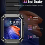 Đồng hồ thông minh Rogbid Tank S2 màn hình IPS 1.83 inch, Hỗ trợ gọi Bluetooth / huyết áp / theo dõi giấc ngủ, S2 (Đen)