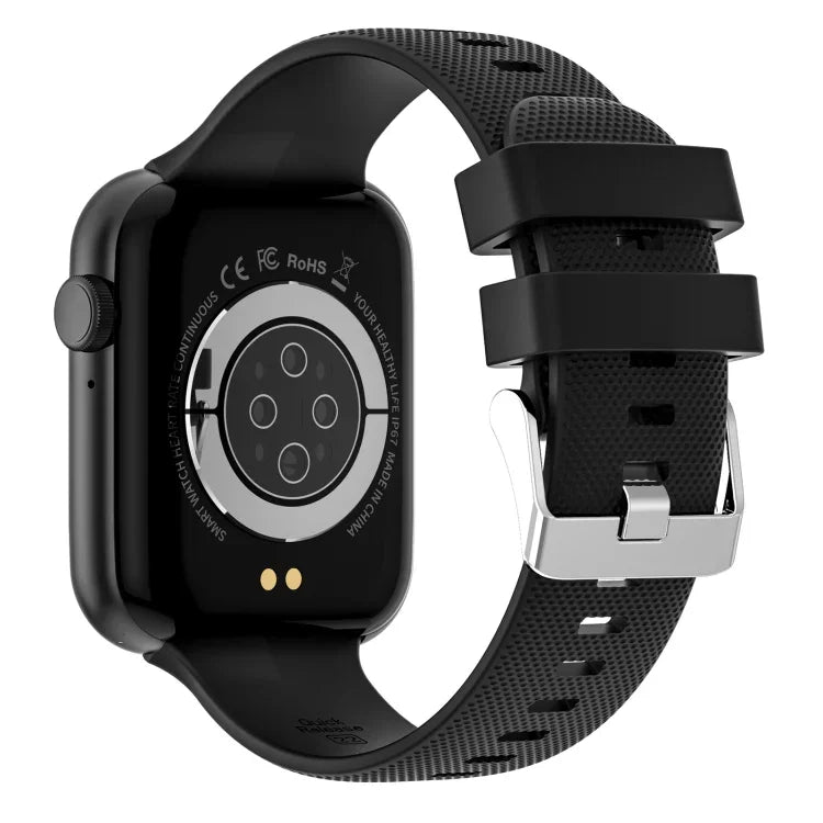 Đồng hồ thông minh HT15 dây silicone 1.85 inch chống nước IP67, Hỗ trợ gọi Bluetooth / theo dõi giấc ngủ