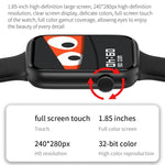 Đồng hồ thông minh HT15 dây silicone 1.85 inch chống nước IP67, Hỗ trợ gọi Bluetooth / theo dõi giấc ngủ