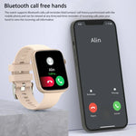 Đồng hồ thông minh HT15 dây silicone 1.85 inch chống nước IP67, Hỗ trợ gọi Bluetooth / theo dõi giấc ngủ