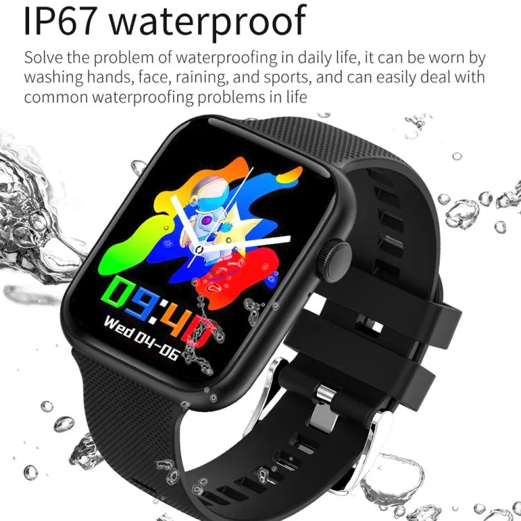 Đồng hồ thông minh HT15 dây silicone 1.85 inch chống nước IP67, Hỗ trợ gọi Bluetooth / theo dõi giấc ngủ