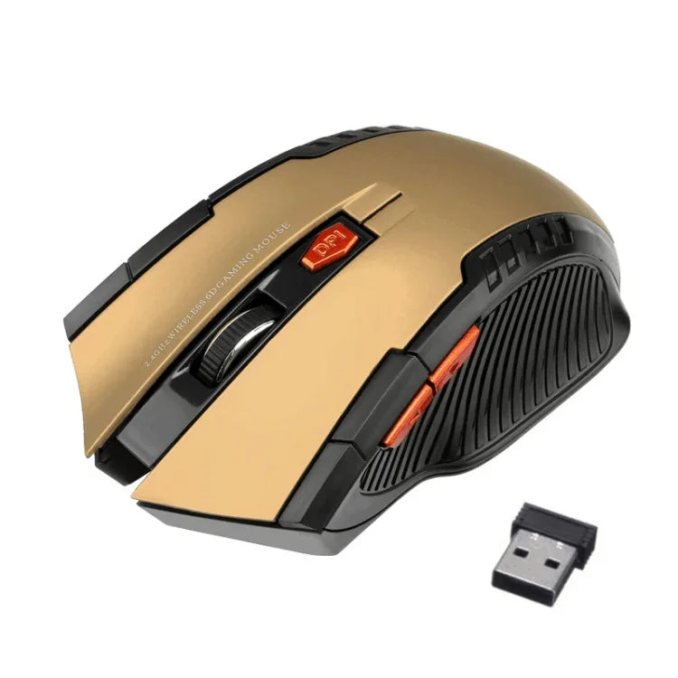 Chuột văn phòng không dây 2.4G 1600DPI 6 phím ba tốc độ điều chỉnh, A882 Đen, A882 Đỏ, A882 Vàng, A882 Xanh, A882 Bạc xám