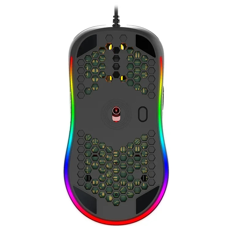Chuột chơi game có dây HXSJ X600 6 phím phát sáng RGB lập trình macro, X600