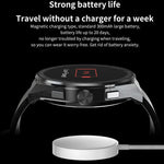 Đồng hồ thông minh BM01 dây thép 1.45 inch chống nước IP68 Hỗ trợ gọi Bluetooth / NFC, Dây thép (Đen), Dây thép (Bạc)