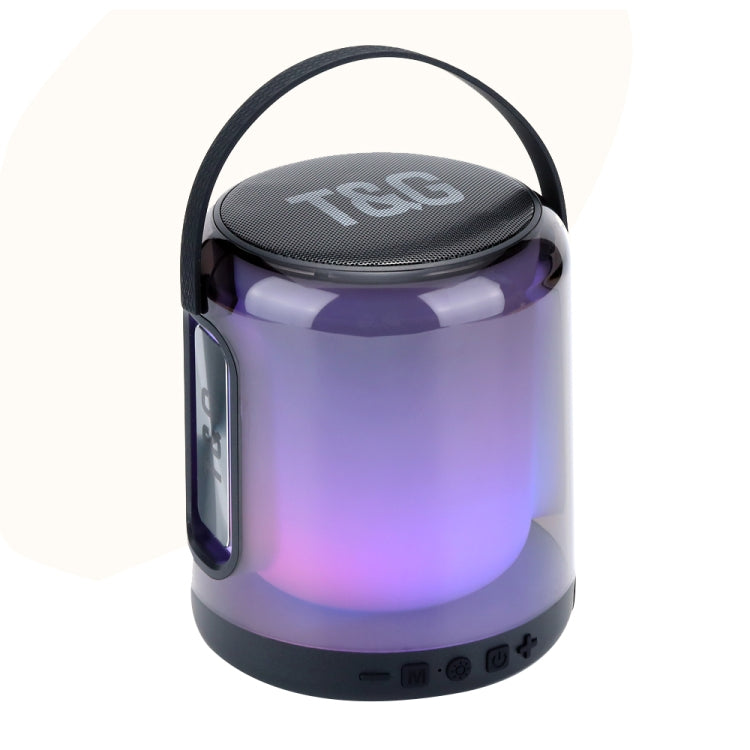 Loa Bluetooth không dây T&G TG376 ngoài trời có đèn LED RGB đa màu và loa siêu trầm