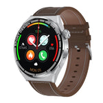 HDT 3 Max Dây da 1.6 inch Đồng hồ thông minh chống nước IP67 Hỗ trợ gọi Bluetooth / NFC, Dây da (Đen), Dây da (Bạc)