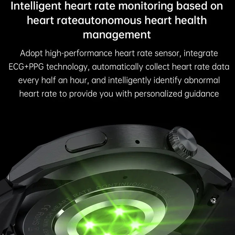 HDT 3 Max Dây da 1.6 inch Đồng hồ thông minh chống nước IP67 Hỗ trợ gọi Bluetooth / NFC, Dây da (Đen), Dây da (Bạc)