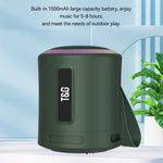Loa Bluetooth không dây T&G TG373 ngoài trời có đèn LED RGB đa màu và loa siêu trầm