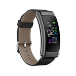 K50+ Dây da 0.96 inch Đồng hồ thông minh có tai nghe tháo rời Chống nước Life Hỗ trợ gọi Bluetooth, Dây da (Đen)