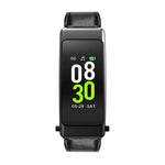 K50+ Dây da 0.96 inch Đồng hồ thông minh có tai nghe tháo rời Chống nước Life Hỗ trợ gọi Bluetooth, Dây da (Đen)