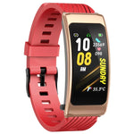 K20 Dây silicone 1.14 inch Đồng hồ thông minh có tai nghe tháo rời Chống nước Life Hỗ trợ gọi Bluetooth, Dây silicone (Đen Hồng Vàng)