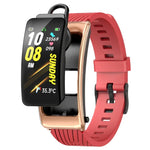 K20 Dây silicone 1.14 inch Đồng hồ thông minh có tai nghe tháo rời Chống nước Life Hỗ trợ gọi Bluetooth, Dây silicone (Đen Hồng Vàng)