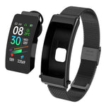K50 Dây thép 1.08 inch Đồng hồ thông minh có tai nghe tháo rời Chống nước IP67 Hỗ trợ gọi Bluetooth, Dây thép (Đen), Dây thép (Vàng), Dây thép