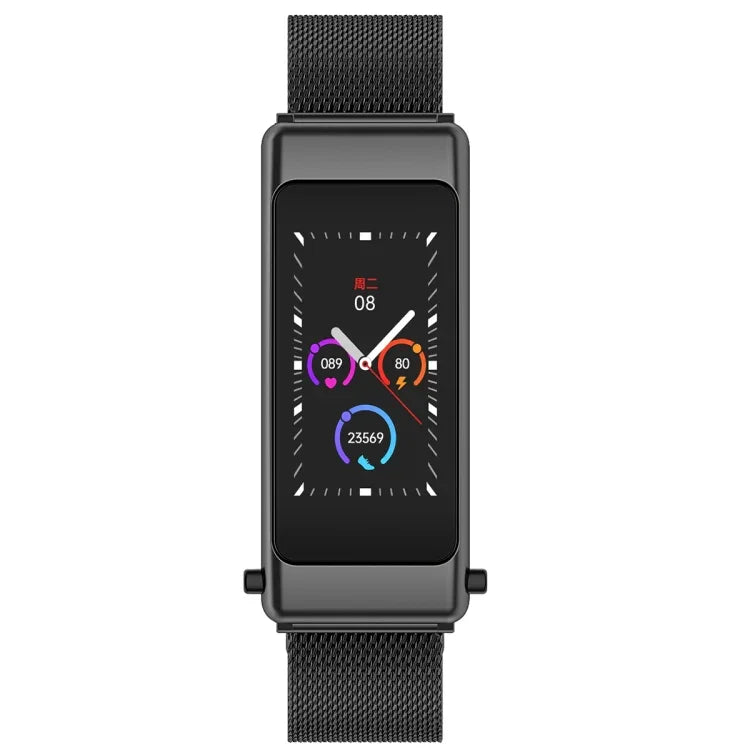 K50 Dây thép 1.08 inch Đồng hồ thông minh có tai nghe tháo rời Chống nước IP67 Hỗ trợ gọi Bluetooth, Dây thép (Đen), Dây thép (Vàng), Dây thép