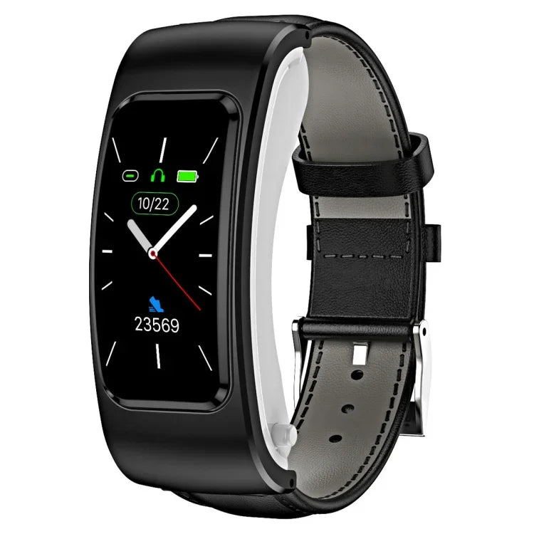 K60 Dây da 1.08 inch Đồng hồ thông minh có tai nghe tháo rời Chống nước Life Hỗ trợ gọi Bluetooth, Dây da (Đen Bạc), Dây da (Nâu), Dây da (Đen), Dây da (Nâu Bạc)