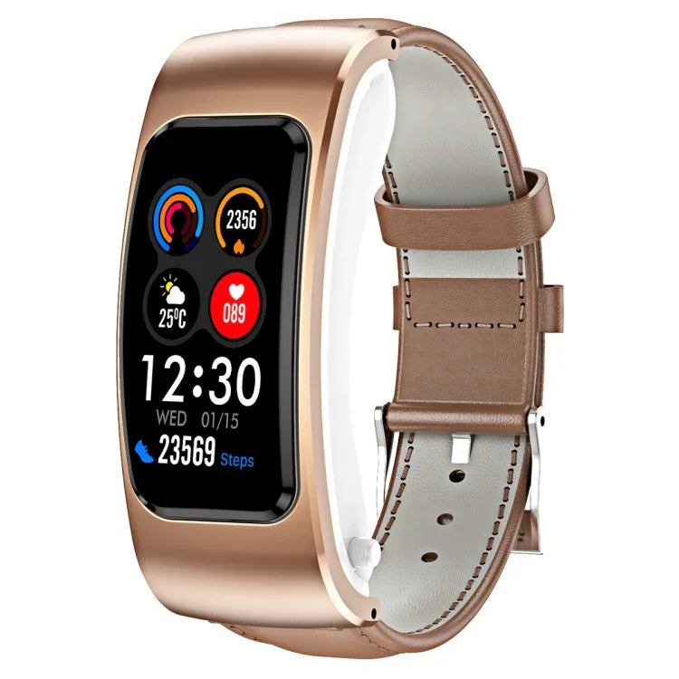 K60 Dây da 1.08 inch Đồng hồ thông minh có tai nghe tháo rời Chống nước Life Hỗ trợ gọi Bluetooth, Dây da (Đen Bạc), Dây da (Nâu), Dây da (Đen), Dây da (Nâu Bạc)