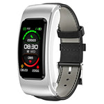 K60 Dây da 1.08 inch Đồng hồ thông minh có tai nghe tháo rời Chống nước Life Hỗ trợ gọi Bluetooth, Dây da (Đen Bạc), Dây da (Nâu), Dây da (Đen), Dây da (Nâu Bạc)