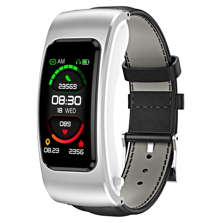 K60 Dây da 1.08 inch Đồng hồ thông minh có tai nghe tháo rời Chống nước Life Hỗ trợ gọi Bluetooth, Dây da (Đen Bạc), Dây da (Nâu), Dây da (Đen), Dây da (Nâu Bạc)