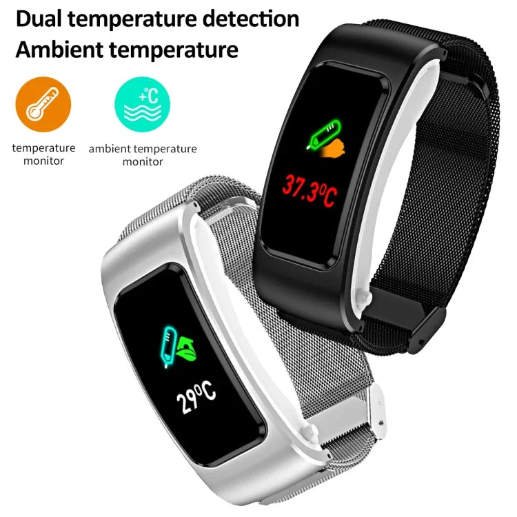 K60 Dây da 1.08 inch Đồng hồ thông minh có tai nghe tháo rời Chống nước Life Hỗ trợ gọi Bluetooth, Dây da (Đen Bạc), Dây da (Nâu), Dây da (Đen), Dây da (Nâu Bạc)
