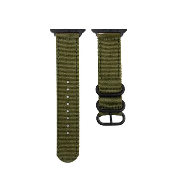 Dây đồng hồ vải bố khóa đen, Dành cho Apple Watch Series 8&7 41mm, Dành cho Apple Watch Series 8&7 45mm