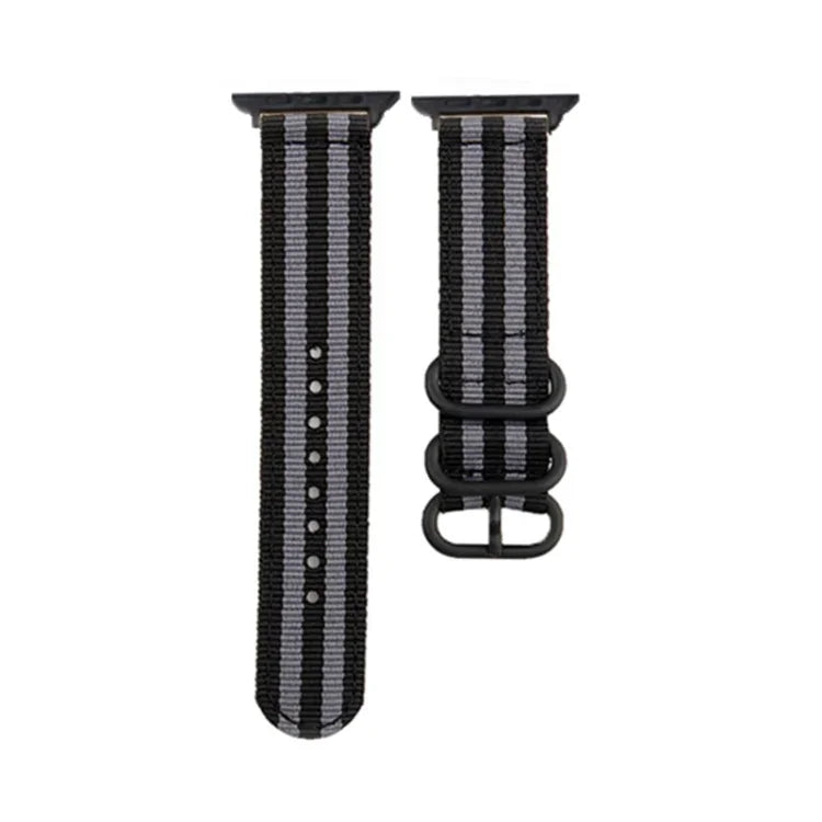 Dây đồng hồ vải bố khóa đen, Dành cho Apple Watch Series 8&7 41mm, Dành cho Apple Watch Series 8&7 45mm