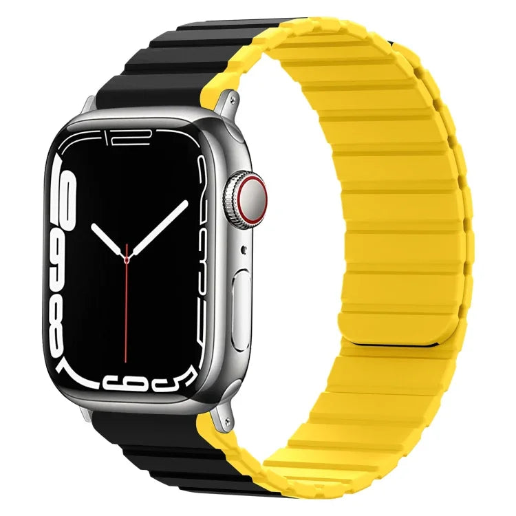 Smart Magnetic Silicone Watch Band, For Apple Watch Series 8&7 41mm, For Apple Watch Series 8&7 45mm