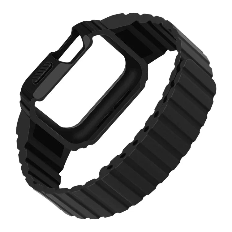 Dây đồng hồ khung tích hợp silicone, Dành cho Apple Watch Series 8&7 41mm / SE 2&6&SE&5&4 40mm, Dành cho Apple Watch Ultra 49mm, Dành cho Apple Watch Series 8&7 45mm / SE 2&6&SE&5&4 44mm