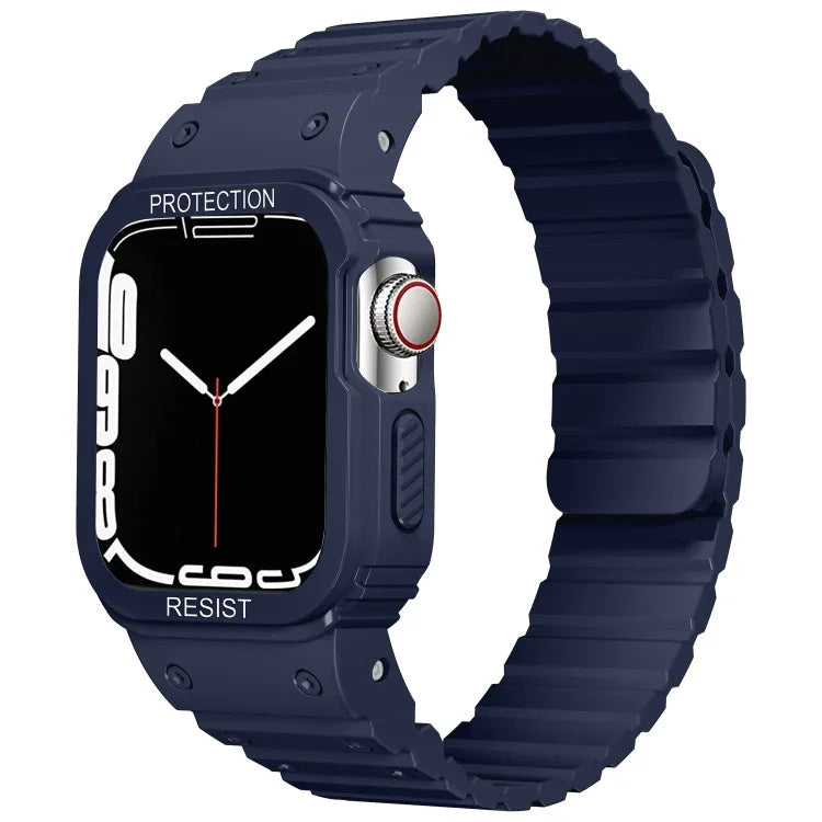 Dây đồng hồ khung tích hợp silicone, Dành cho Apple Watch Series 8&7 41mm / SE 2&6&SE&5&4 40mm, Dành cho Apple Watch Ultra 49mm, Dành cho Apple Watch Series 8&7 45mm / SE 2&6&SE&5&4 44mm