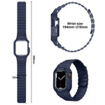 Dây đồng hồ khung tích hợp silicone, Dành cho Apple Watch Series 8&7 41mm / SE 2&6&SE&5&4 40mm, Dành cho Apple Watch Ultra 49mm, Dành cho Apple Watch Series 8&7 45mm / SE 2&6&SE&5&4 44mm