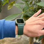 Dây đồng hồ khung tích hợp silicone, Dành cho Apple Watch Series 8&7 41mm / SE 2&6&SE&5&4 40mm, Dành cho Apple Watch Ultra 49mm, Dành cho Apple Watch Series 8&7 45mm / SE 2&6&SE&5&4 44mm