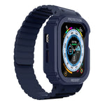 Dây đồng hồ khung tích hợp silicone, Dành cho Apple Watch Series 8&7 41mm / SE 2&6&SE&5&4 40mm, Dành cho Apple Watch Ultra 49mm, Dành cho Apple Watch Series 8&7 45mm / SE 2&6&SE&5&4 44mm