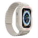 Dây đồng hồ khung tích hợp silicone, Dành cho Apple Watch Series 8&7 41mm / SE 2&6&SE&5&4 40mm, Dành cho Apple Watch Ultra 49mm, Dành cho Apple Watch Series 8&7 45mm / SE 2&6&SE&5&4 44mm