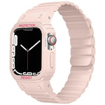 Dây đồng hồ khung tích hợp silicone, Dành cho Apple Watch Series 8&7 41mm / SE 2&6&SE&5&4 40mm, Dành cho Apple Watch Ultra 49mm, Dành cho Apple Watch Series 8&7 45mm / SE 2&6&SE&5&4 44mm