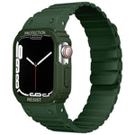 Dây đồng hồ khung tích hợp silicone, Dành cho Apple Watch Series 8&7 41mm / SE 2&6&SE&5&4 40mm, Dành cho Apple Watch Ultra 49mm, Dành cho Apple Watch Series 8&7 45mm / SE 2&6&SE&5&4 44mm