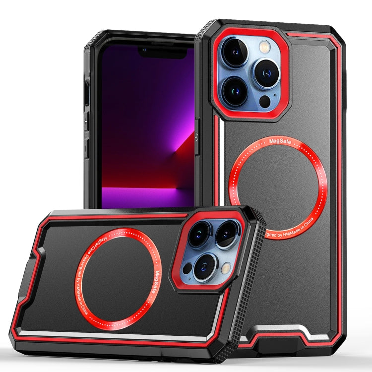 Armour Two-color MagSafe Magnetic TPU + PC Phone Case, For iPhone 14 Pro Max, For iPhone 14 Pro, For iPhone 14 Plus, For iPhone 13 Pro Max, For iPhone 13 Pro, For iPhone 14 / 13, For iPhone 12 Pro Max, For iPhone 12 / 12 Pro, For iPhone 11 Pro Max     ...