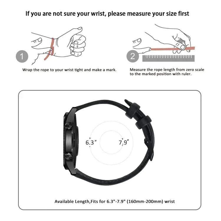 Dây đồng hồ da thật sáp dầu, dành cho Amazfit GTR 47mm / Pace / Stratos, Amazfit 2 Stratos, Ticwatch Pro / E2 / S2, Pebble Gen 1, Pebble Time