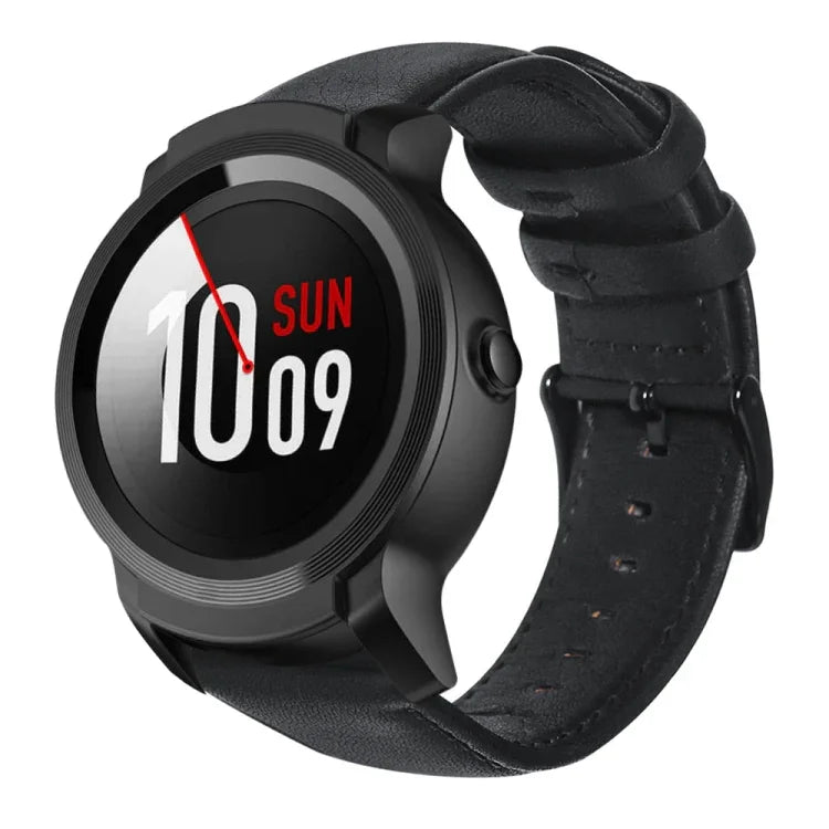 Dây đồng hồ da thật sáp dầu, dành cho Amazfit GTR 47mm / Pace / Stratos, Amazfit 2 Stratos, Ticwatch Pro / E2 / S2, Pebble Gen 1, Pebble Time