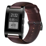 Dây đồng hồ da thật sáp dầu, dành cho Amazfit GTR 47mm / Pace / Stratos, Amazfit 2 Stratos, Ticwatch Pro / E2 / S2, Pebble Gen 1, Pebble Time