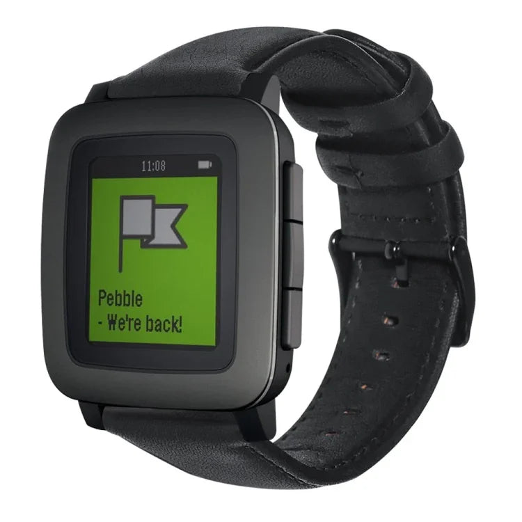 Dây đồng hồ da thật sáp dầu, dành cho Amazfit GTR 47mm / Pace / Stratos, Amazfit 2 Stratos, Ticwatch Pro / E2 / S2, Pebble Gen 1, Pebble Time